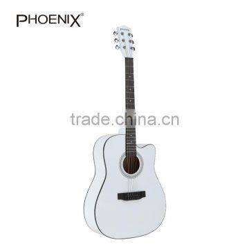 White Stlye Acoustic Guitar With Case