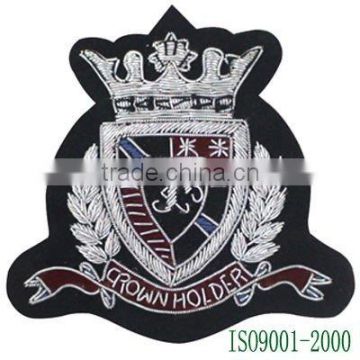 Customized India silk embroidery badges