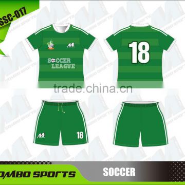 Transfer printing soccer jersey and shorts