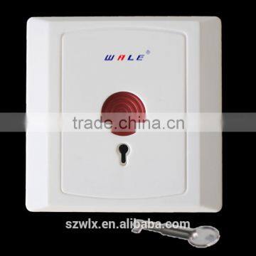 Wireless emergency panic button for alarm system