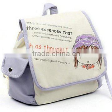 Newest Design 10 years experience Strong Korean Canvas Backpack