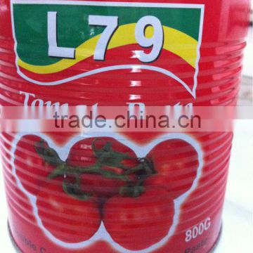 manufacturer top quality tomato paste sauce 800g normal easy open factory double concentrated