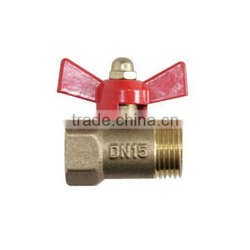 iLot Brass ball valve, male thread x female thread, 1/2-Inch