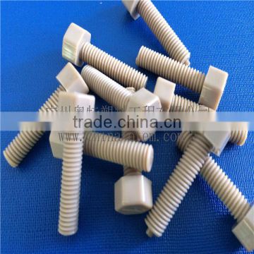 PEEK engineering plastic slotted fillister screw