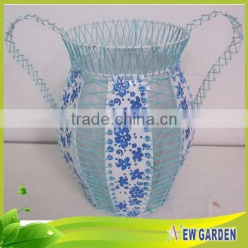 Chinese top grade beautiful decoration plastic liner transparent flower pot