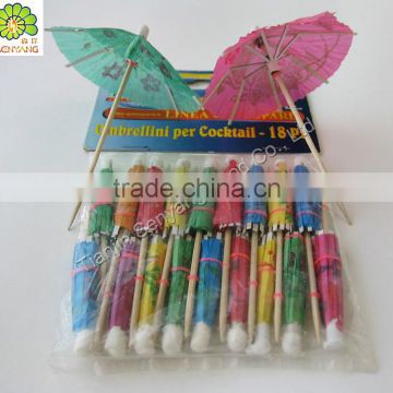 fda cocktail bamboo wooden toothpick umbrella