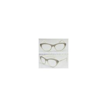 Ladies Fashion Oval Acetate Eyeglasses Frames / Optical Frames With Lightweight