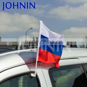 2018 Best Promotional 30x45cm Poly Russia Car Flag