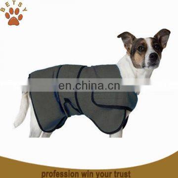 2015 hot sale microfiber bathrobe with dog pattern for wholesale wholesale