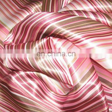 suzhou hotsale 100% polyester printed satin fabric for bedding set/dress