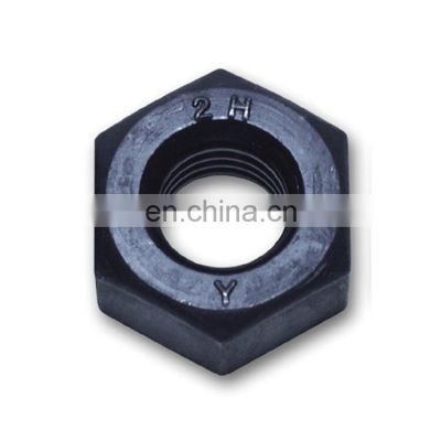China manufacturer alloy carbon steel  2H Heavy hex nut ASTM A194 GR4 gr7 inch size hexagon nut