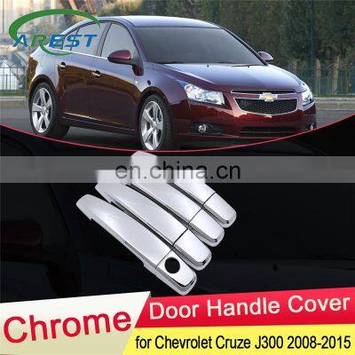 for Chevrolet Cruze Daewoo Lacetti 2008~2015 J300 Chrome Door Handle Cover Exterior Trim Car Cap Accessories 2009 2010 2011 2012