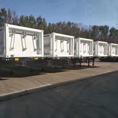 China Top 3 Famous Brand CNG Tube Skid Container  CNG Long Tube Skid Trailer