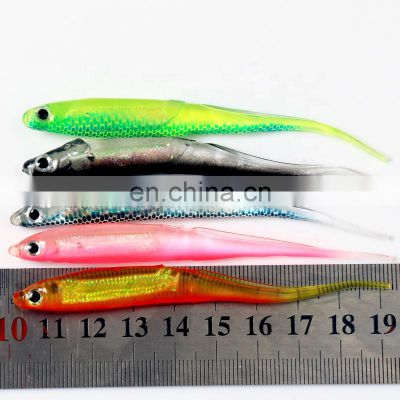 5 pcs 95mm 2.6g Wobblers Carp Fishing Silicone Artificial  Baits fish fishing bait soft lure