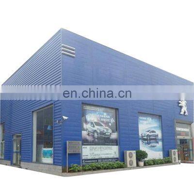 China Design Light Steel Building Prefab Workshop And 4S Car Showroom Steel Structure Warehouse