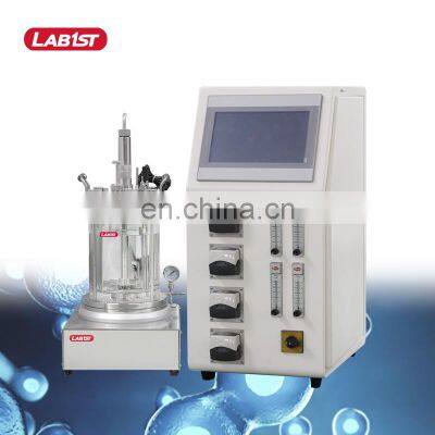 Small Glass Lab 5l 10l Benchtop Bench Top Microbiology Fermentation Fermentor Fermenter Plant Photo Cell Bioreactor