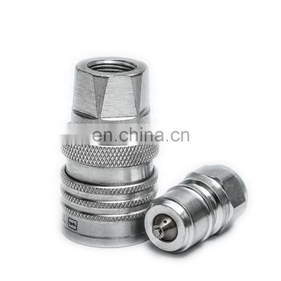 TEMA Close Type Quick Coupling for construction equipment Truck Type High Flow Hydraulic Quick Couplers