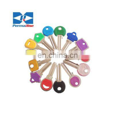 wholesale unique custom blank keys manufacturers everise brass designer ul050 key blanks with plastic head for duplicate