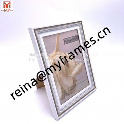 Polystyrene Frames Bamboo Interlaced Design Customized Size Personalized Picture Eco-friendly Plastic Photo Frame