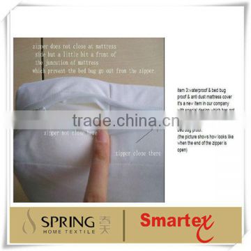 patent waterproof bed bug mattress encasement with zipper design