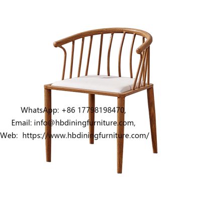 Transfer leg iron wire back chair