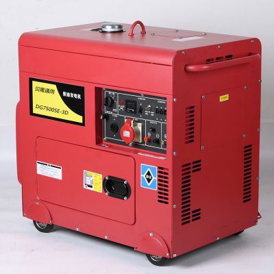 5kw dual power  air-cooled silent diesel generator 5kw dual voltage low noise diesel generator
