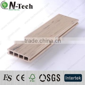 Wood plastic composite outdoor engineered flooring