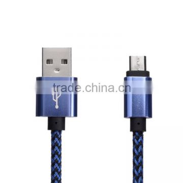 Alibaba china fasion style USB Cable for Android colorful Braided usb cable