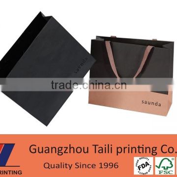 Fashion design tin tie paper bag