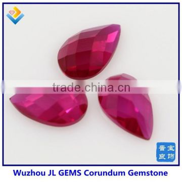 Big Pear 13*18mm synthetic corundum gemstones for sale