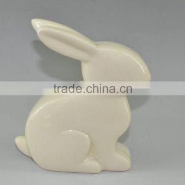 2015 White Ceramic Rabbit Decoration For Easter