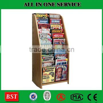 Store Free Flooring Magazine Display Rack,