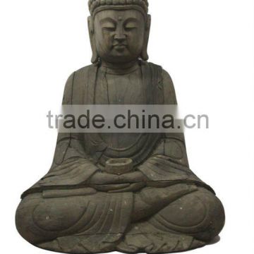 Chinese antique wooden Sitting Buddha