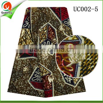 african dashiki fabrics textile real hollandaise wax fabric with sequin