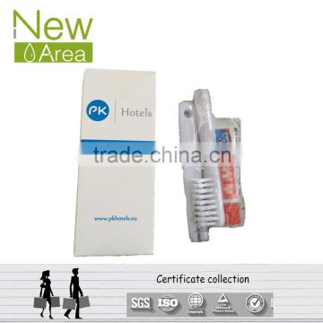 separated type toothbrush with toothpatse inside disposable hotel dental kit toothbrush