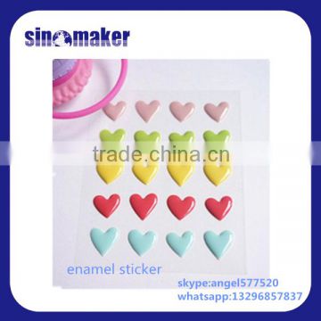 adhesive sugar dot plastic round enamel dot sticker for crafts
