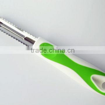 2015 new products peeler with soft hanging hole handle