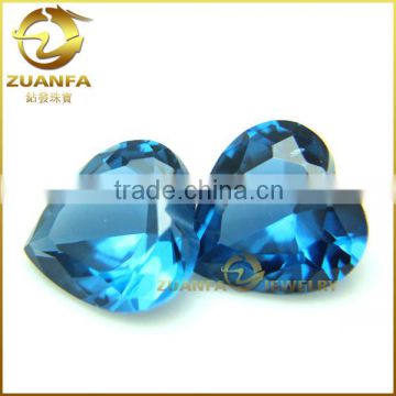 heart shape rough natural blue sapphire