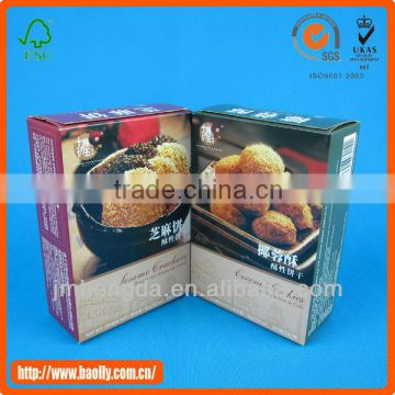 High quality Eco-friendly fancy food cardboard window custom packaging box