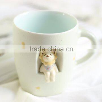 3D Stereoscopic Ceramic Animal Hand Painted Cup, Stereoscopic Ceramic Animal Mug