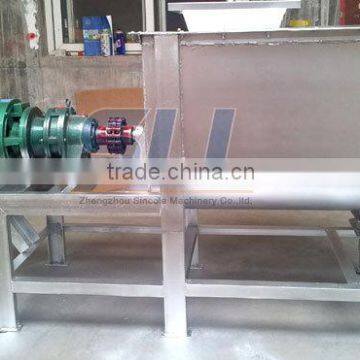 Horizontal putty coating lacquer putty mixer