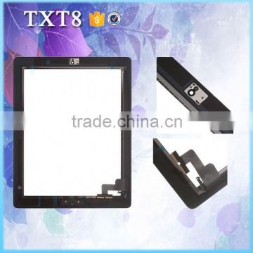 Make in China replacement parts for ipad 2 touch screen glass assembly with home button OEM