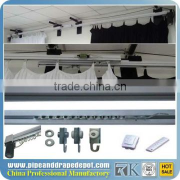 Aluminum electric curved motor 6-30m curtain track with reomte control, motorized curtain track
