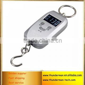 50kg digital hanging luggage scale with hook for family use,fishing use,shopping,travel