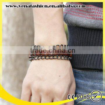 nail teen male leather bracelet, hawaiian leather bracelets