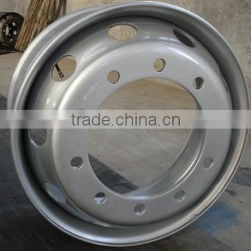Steel,12LW / Q345 / CL380 Material TS16949/ ISO9001 tubeless steel wheel rim 22.5x9.00
