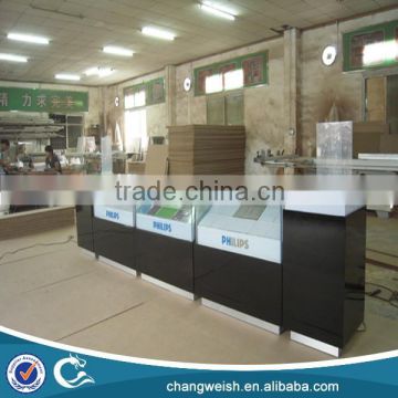 wood cell phone display counter,mobile phone display counter