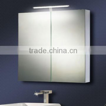 Top LED lighting living room mirror storage cabinet