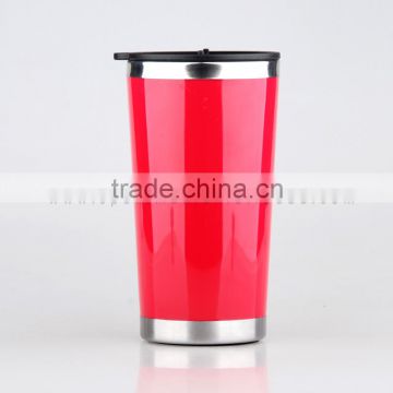 White/ Red One Piece Outdoor Drinking Mug Cup without handle
