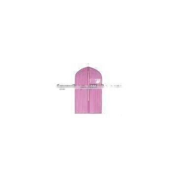 Foldable pink No-woven rolling garment bag